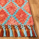 Safavieh Sahara 4'-0" x 6'-0" Rug in Rust / Aqua