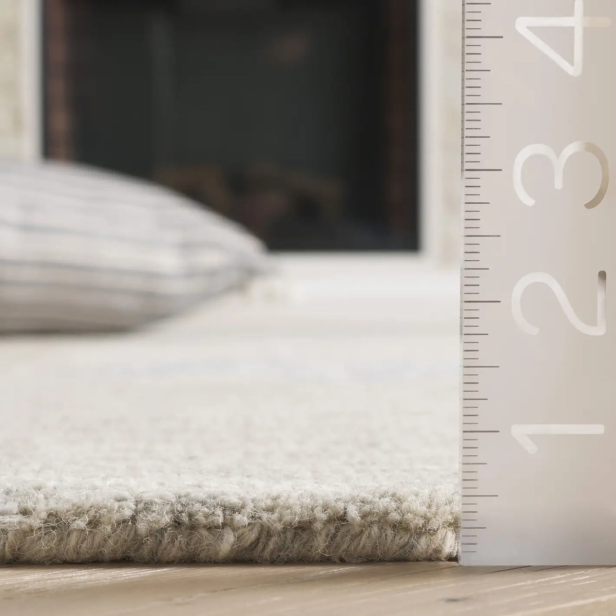 Safavieh Jardin 4'-0" x 6'-0" Rug in Light Grey / Ivory