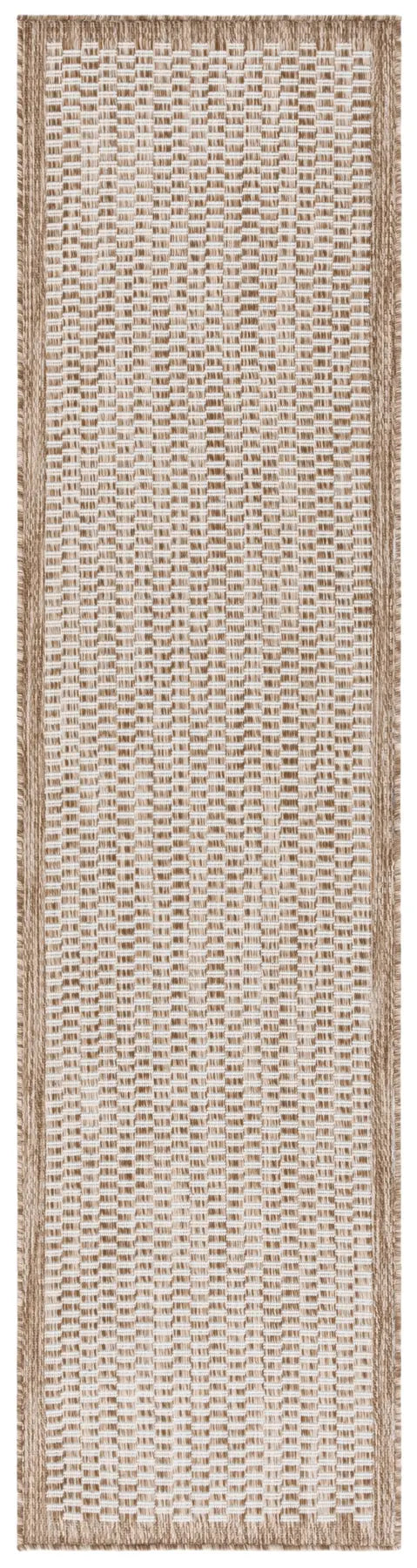 Safavieh Beach House 2'-0" x 8'-0" Rug in Brown / Ivory