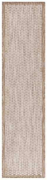 Safavieh Beach House 2'-0" x 8'-0" Rug in Brown / Ivory