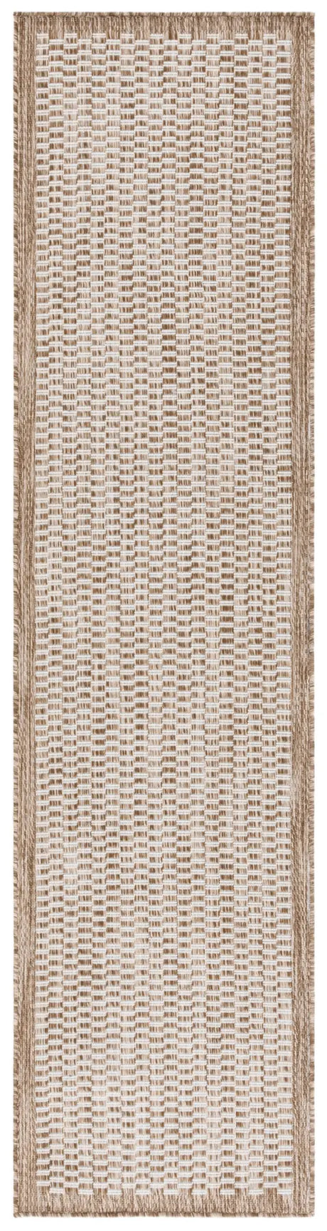 Safavieh Beach House 2'-0" x 8'-0" Rug in Brown / Ivory