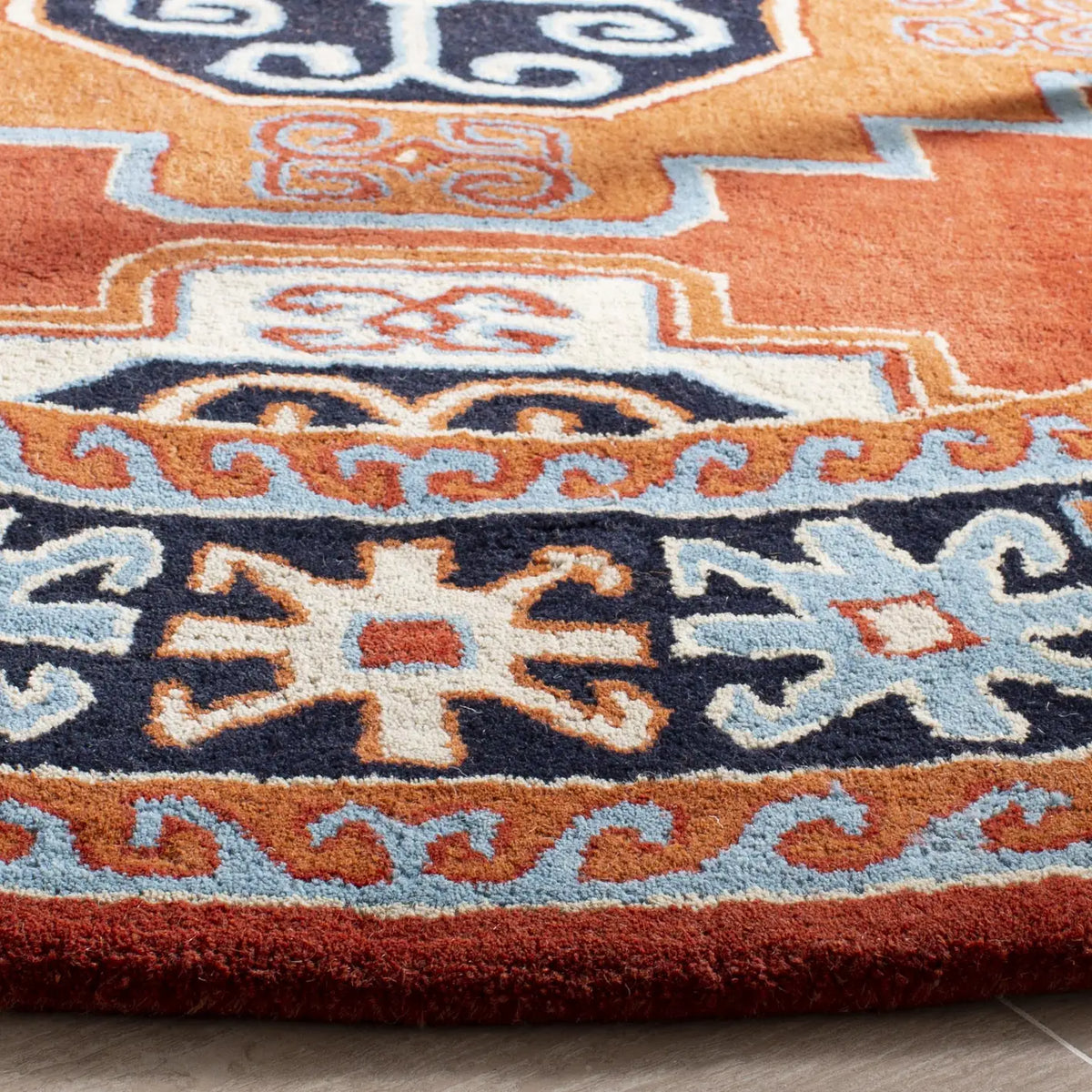 Safavieh Heritage 6'-0" x 6'-0" Rug in Red / Black