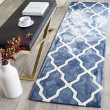 Safavieh Dip Dye 2'-3" x 6'-0" Rug in Navy / Ivory