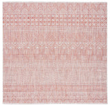 Safavieh Courtyard 6'-7" x 6'-7" Rug in Beige / Rust