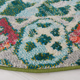 Safavieh Madison 6'-7" x 6'-7" Rug in Green / Ivory
