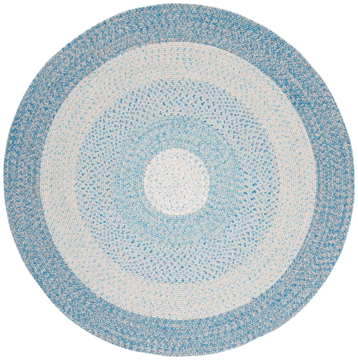 Safavieh Braided 5'-0" x 5'-0" Rug in Blue / Aqua