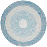 Safavieh Braided 5'-0" x 5'-0" Rug in Blue / Aqua
