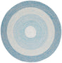 Safavieh Braided 5'-0" x 5'-0" Rug in Blue / Aqua