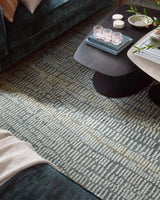 Loloi Elias Ela-02 Ocean/Oatmeal Rug - closer room scene 1 horizontal