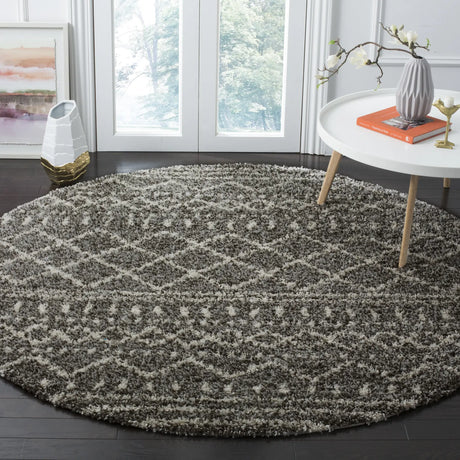 Safavieh Arizona Shag 10'-0" x 10'-0" Rug in Brown / Ivory