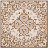 Safavieh Bellagio 5'-0" x 5'-0" Rug in Ivory / Dark Beig