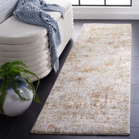 Safavieh Adrianna 2'-2" x 8'-0" Rug in Blue / Gold