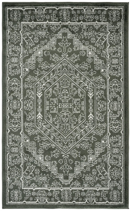 Safavieh Adirondack 3'-0" x 5'-0" Rug in Dark Green / Ivory