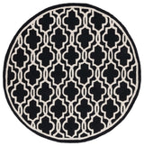 Safavieh Cambridge 6'-0" x 6'-0" Rug in Black / Ivory