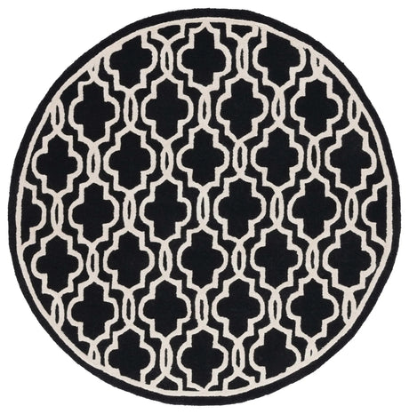 Safavieh Cambridge 6'-0" x 6'-0" Rug in Black / Ivory