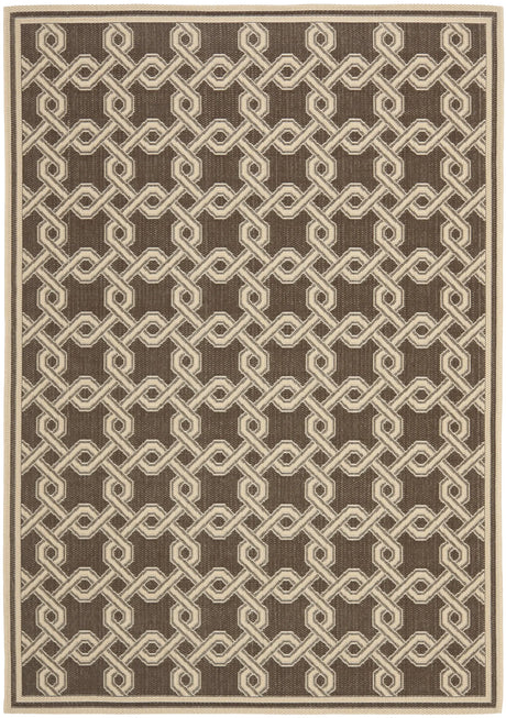 Safavieh Martha Stewart 4'-0" x 5'-7" Rug in Chocolate / Cream