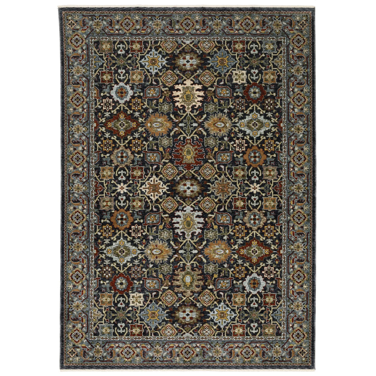 Oriental Weavers Sphinx Aberdeen 4922D Blue/ Multi Rugs - main flat