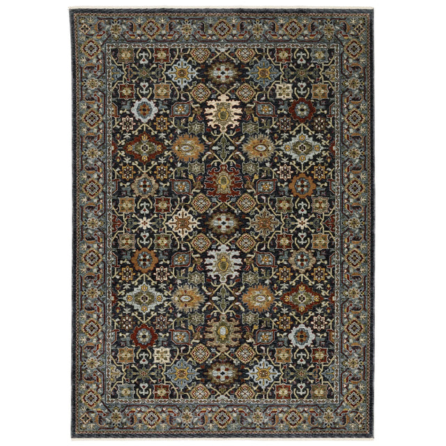 Oriental Weavers Sphinx Aberdeen 4922D Blue/ Multi Rugs - main flat