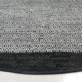 Safavieh Vintage Leather 6'-0" x 6'-0" Rug in Light Grey / Black