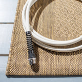 Safavieh Courtyard 6'-7" x 9'-6" Rug in Brown / Natural