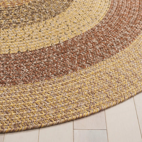 Safavieh Braided 5'-0" x 8'-0" Rug in Beige / Brown