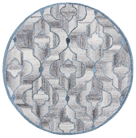 Safavieh Abstract 6'-0" x 6'-0" Rug in Blue / Brown
