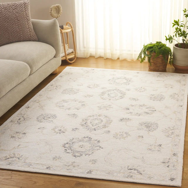 Safavieh Ebony 4'-0" x 6'-0" Rug in Ivory / Grey