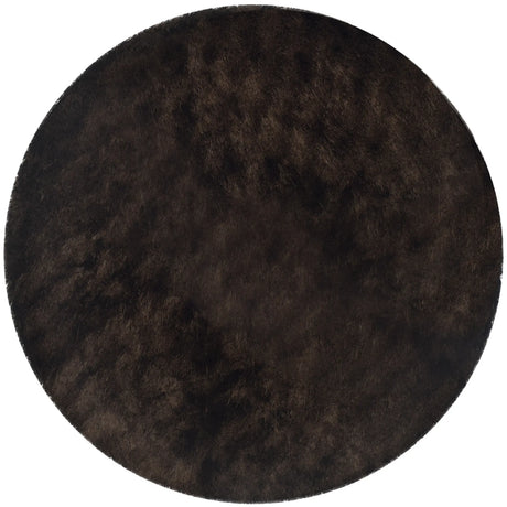 Safavieh Shag 5'-0" x 5'-0" Rug in Chocolate