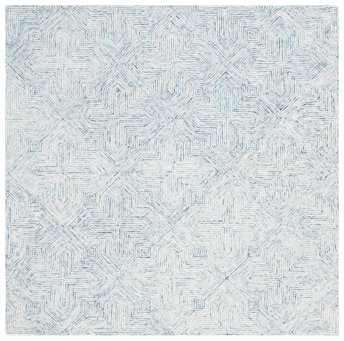 Safavieh Abstract 6'-0" x 6'-0" Rug in Blue / Ivory