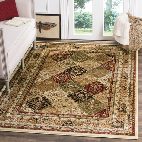 Safavieh Lyndhurst 4'-0" x 6'-0" Rug in Multi / Ivory
