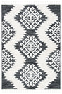 Safavieh Moroccan Tassel Shag 4'-0" x 6'-0" Rug in Dark Grey / Ivory