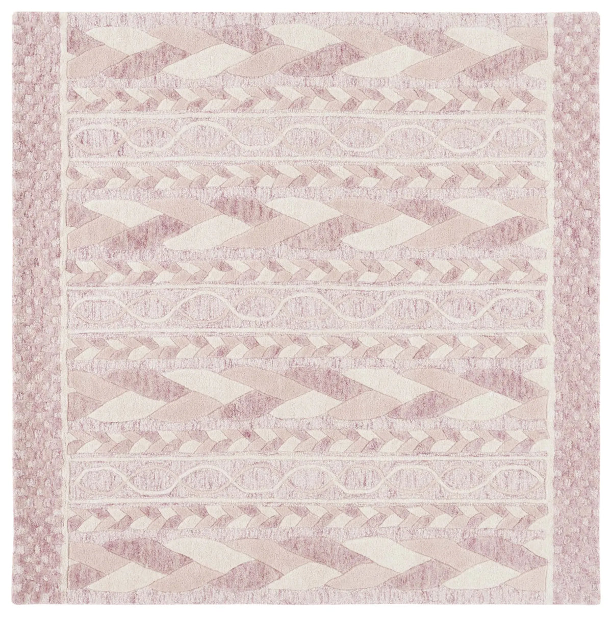 Safavieh Metro 6'-0" x 6'-0" Rug in Pink / Ivory