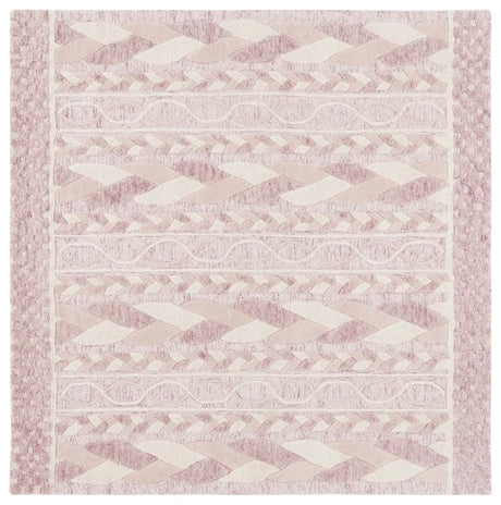 Safavieh Metro 6'-0" x 6'-0" Rug in Pink / Ivory
