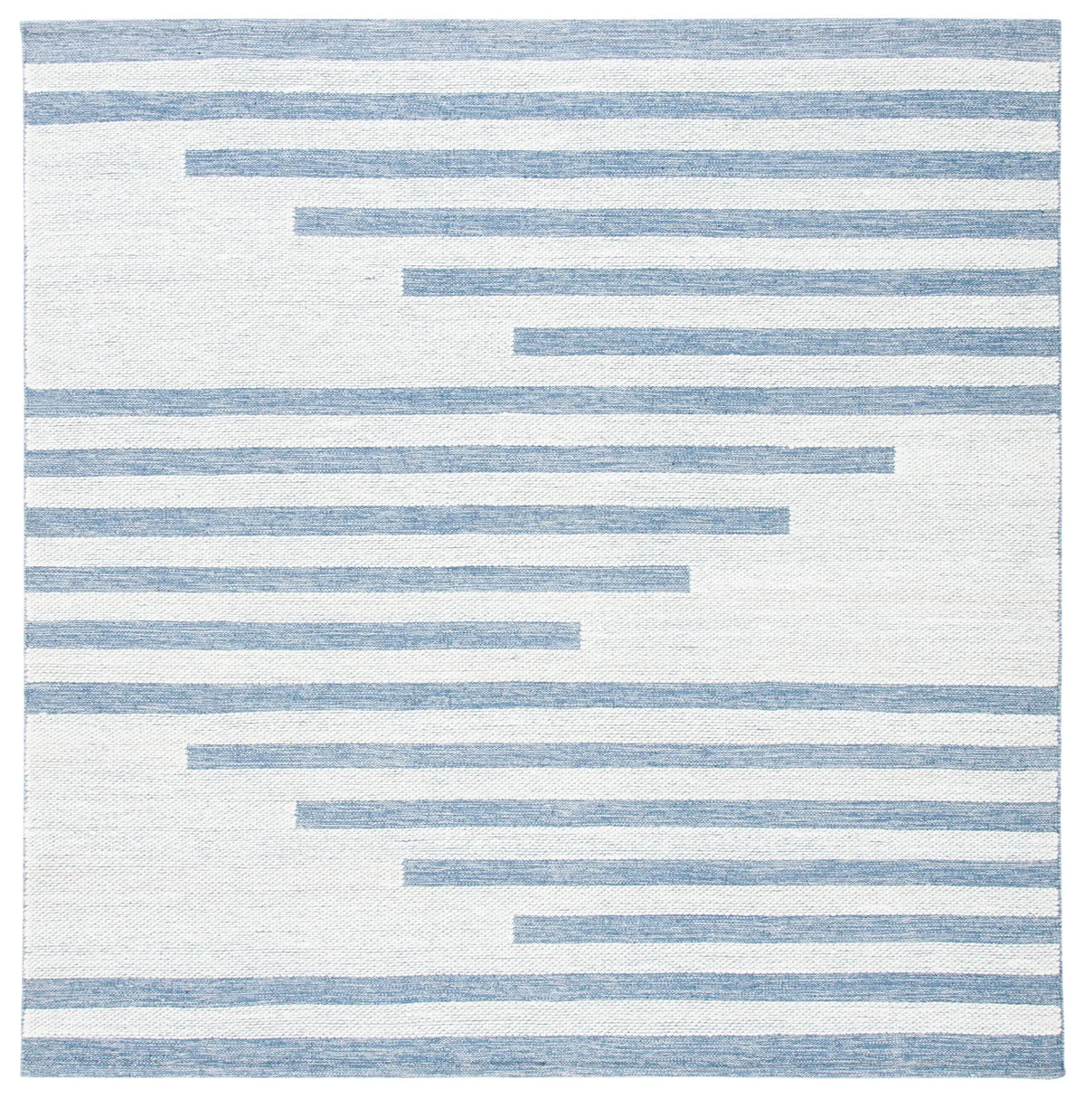 Safavieh Striped Kilim 7'-0" x 7'-0" Rug in Ivory / Blue
