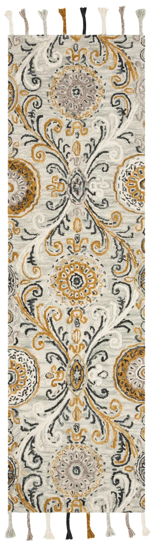 Safavieh Suzani 2'-3" x 8'-0" Rug in Light Green / Ivory