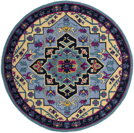 Safavieh Bellagio 5'-0" x 5'-0" Rug in Light Blue / Multi