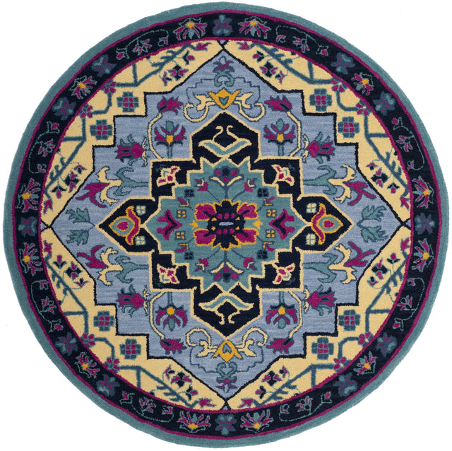 Safavieh Bellagio 5'-0" x 5'-0" Rug in Light Blue / Multi