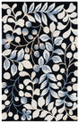 Safavieh Jardin 4'-0" x 6'-0" Rug in Black / Ivory
