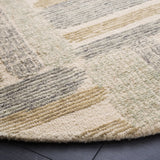 Safavieh Micro-Loop 5'-0" x 5'-0" Rug in Ivory / Grey