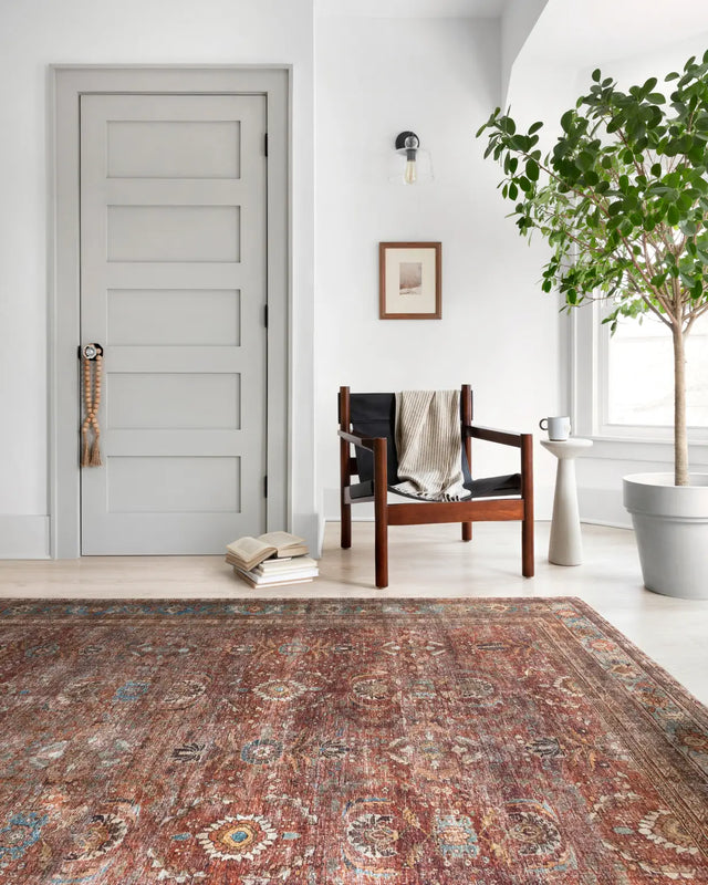 Loloi Layla Lay-01 Brick / Blue Rugs - room scene 3