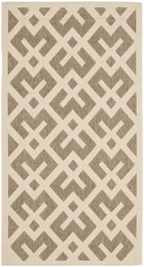 Safavieh Courtyard 2'-7" x 5'-0" Rug in Brown / Bone
