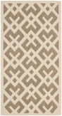 Safavieh Courtyard 2'-7" x 5'-0" Rug in Brown / Bone