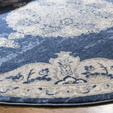 Safavieh Brentwood 5'-0" x 5'-0" Rug in Navy / Light Grey