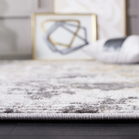 Safavieh Meadow 500 4'-0" x 6'-0" Rug in Light Grey / Dark Grey