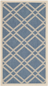 Safavieh Courtyard 2'-0" x 3'-7" Rug in Blue / Beige