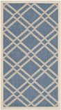 Safavieh Courtyard 2'-0" x 3'-7" Rug in Blue / Beige
