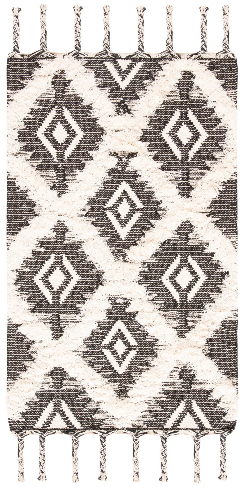 Safavieh Kenya 3'-0" x 5'-0" Rug in Black / Ivory