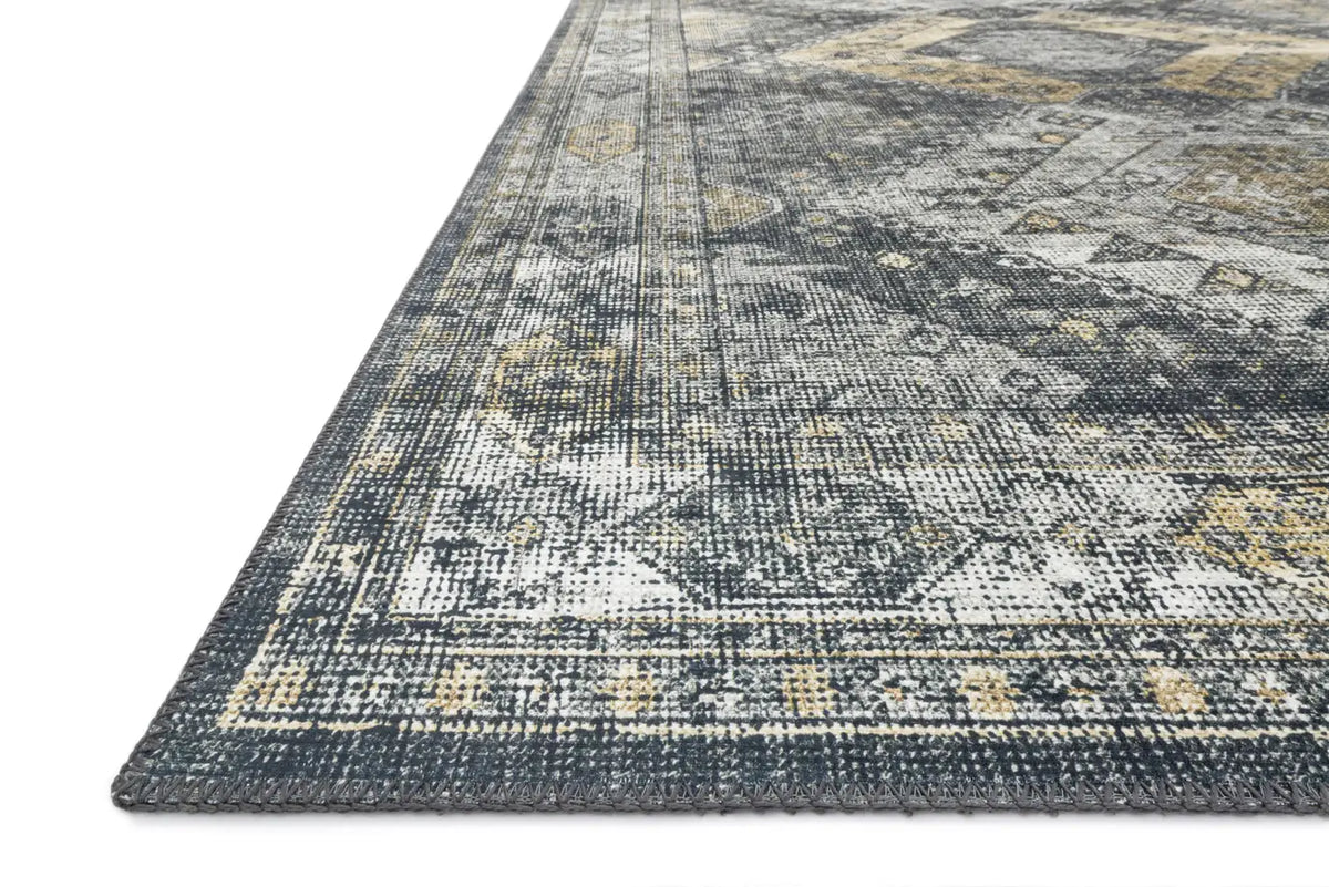 Loloi Skye Sky-09 Graphite/Silver Rugs - rug corner