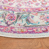 Safavieh Madison 200 6'-7" x 6'-7" Rug in Beige / Fuchsia