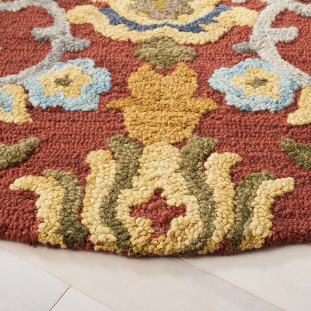 Safavieh Blossom 6'-0" x 6'-0" Rug in Red / Multi